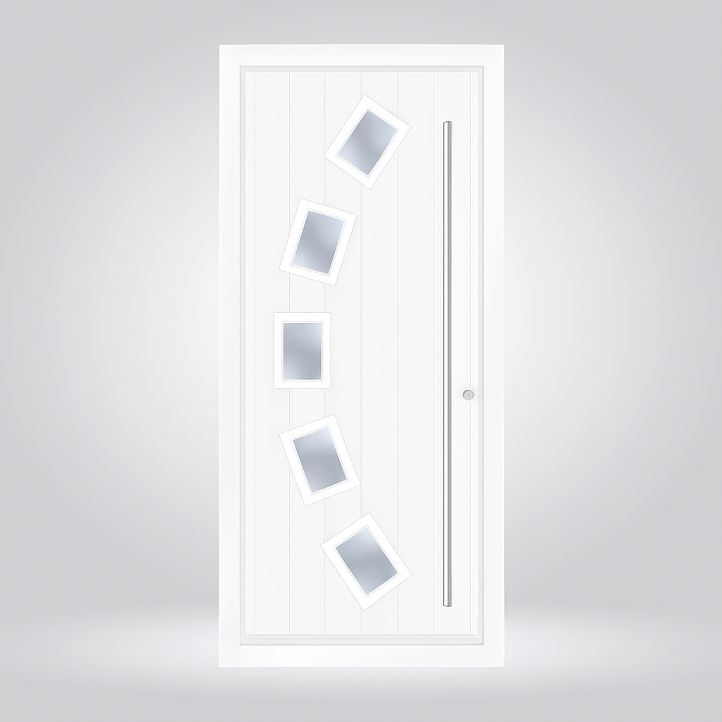 Composite Door 1 - White - Left Opening