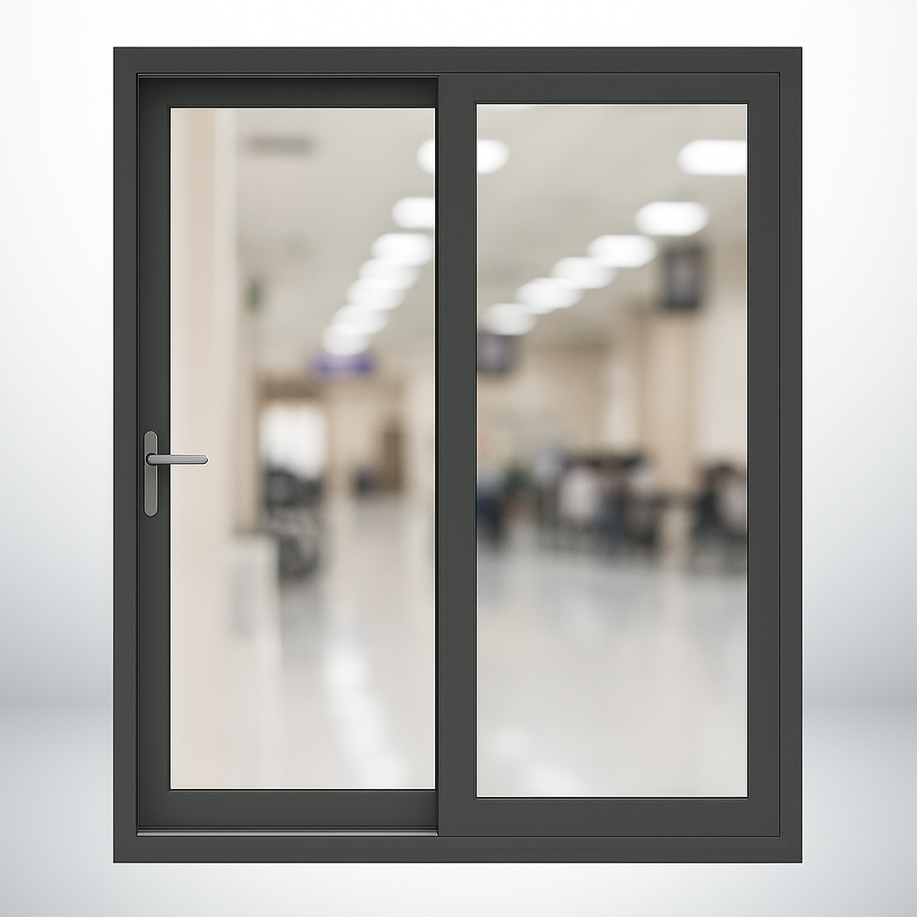 UPVC Sliding Door - Grey - 2 Panel