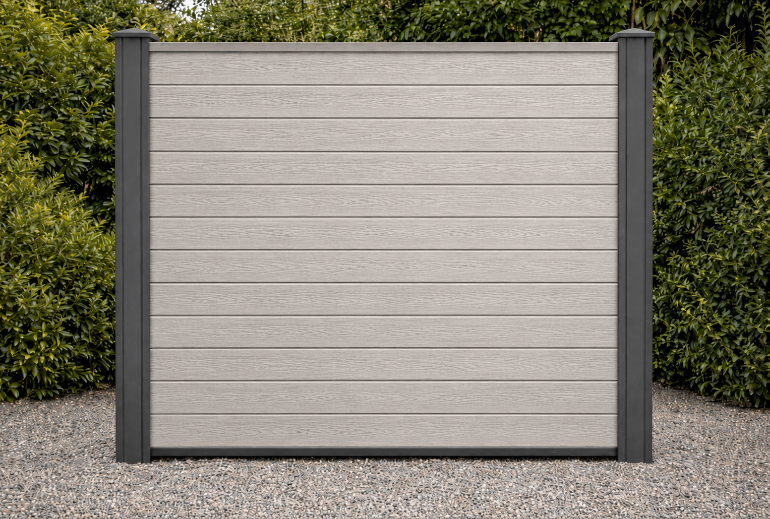 6ft Complete Composite Woodgrain Fencing - Ash