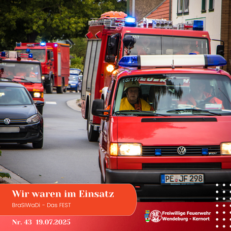 Brandsicherheitswache Festumzug (19.07.2025)