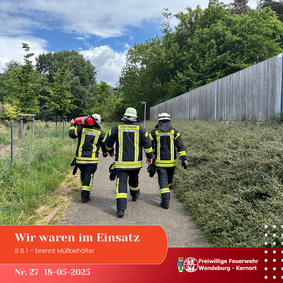 Brennender Mülleimer (18.05.2025)