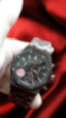 Audemars Piguet Royal Oak Chronograph 26240CE — реплика черных керамических часов с золотыми стрелками
