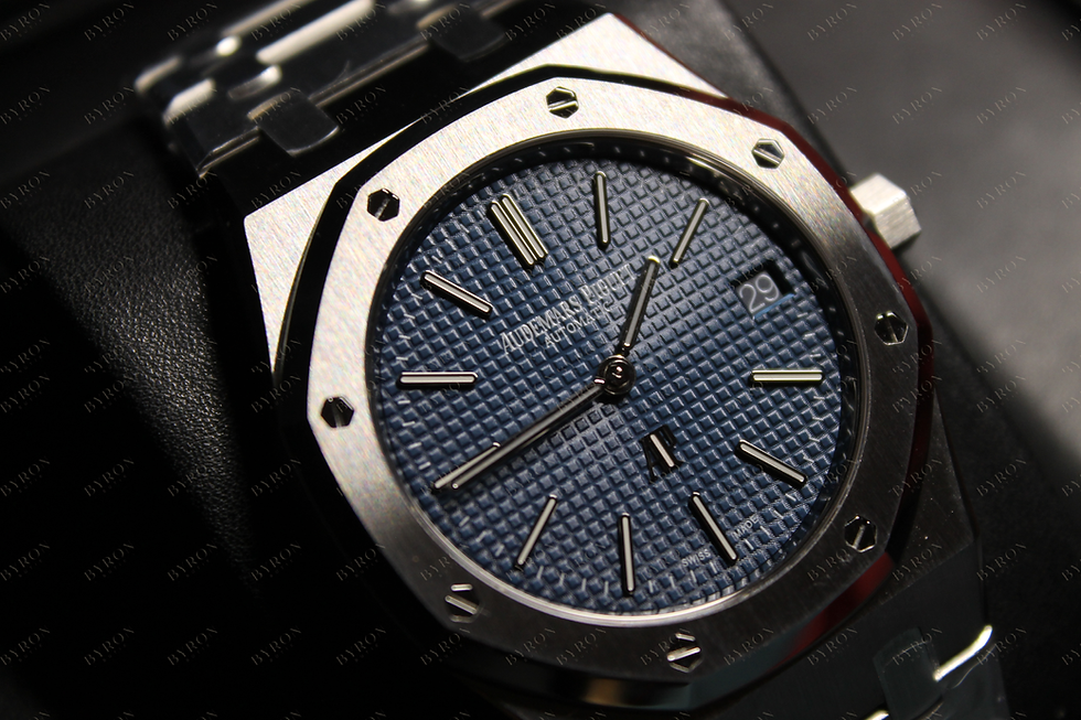 Миниатюра: Audemars Piguet Royal Oak Jumbo 15202ST Blue Tapisserie