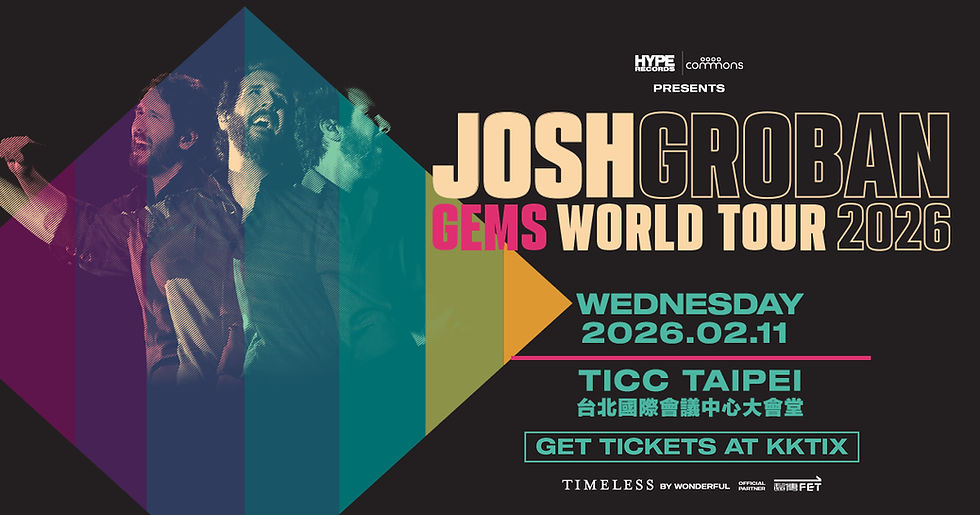 Josh Groban: GEMS World Tour - Taipei
