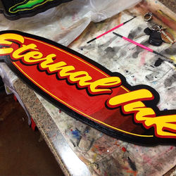 One more for the bad asses at _eternalink #eternalink #eternalrepublic #bloodbrush #cutouts #customs