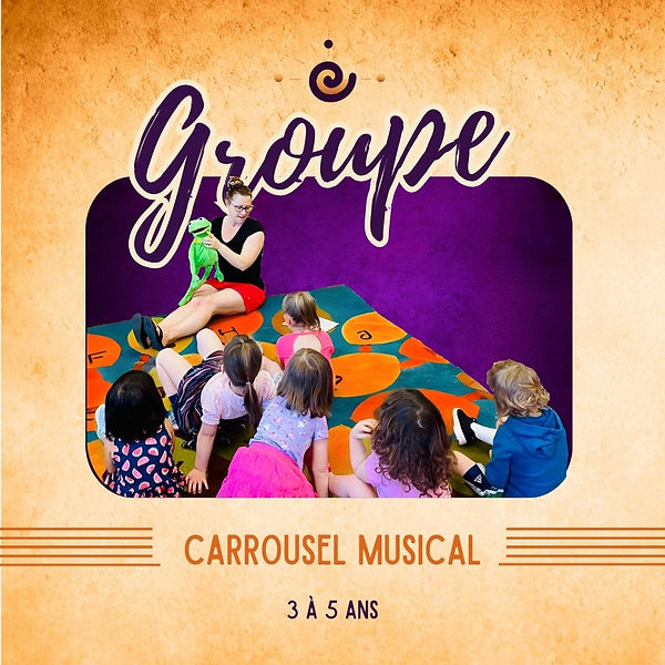 Carrousel musical 3 à 5 ans Fredericton | L'Académie de musique Marie-Sol