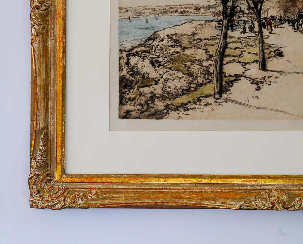 Thumbnail: Jean-Francois Raffaeli (French 1850 -1924) Originaly Drypoint Etchin