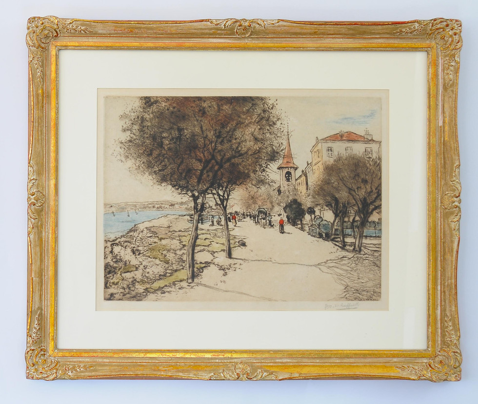 Thumbnail: Jean-Francois Raffaeli (French 1850 -1924) Originaly Drypoint Etchin