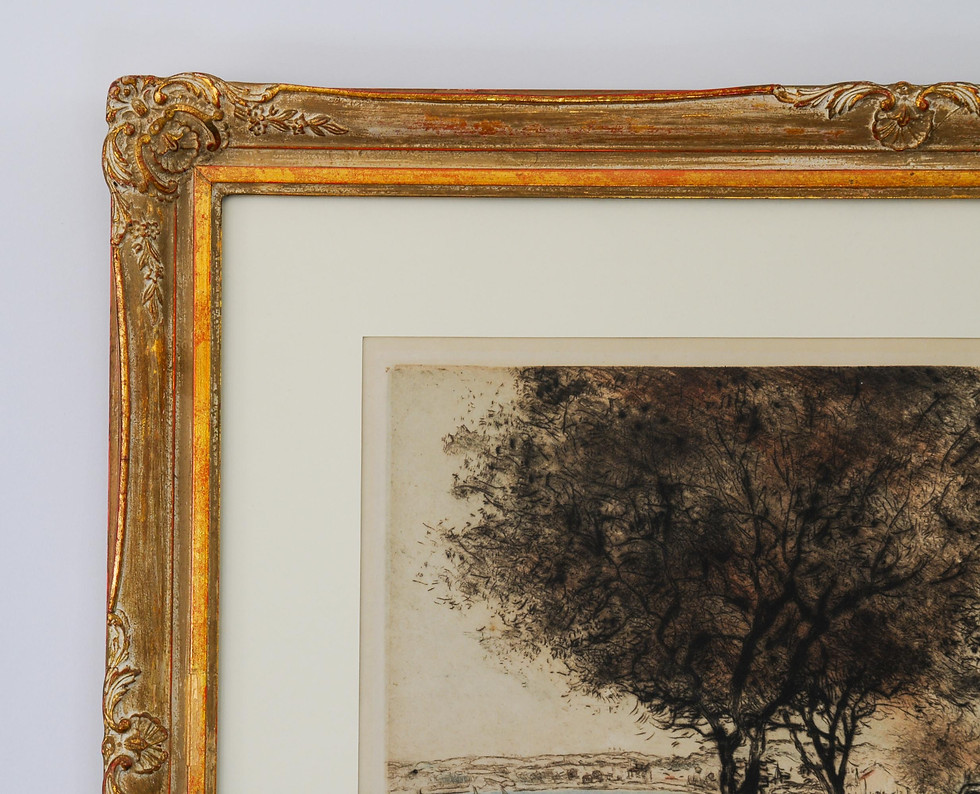 Thumbnail: Jean-Francois Raffaeli (French 1850 -1924) Originaly Drypoint Etchin