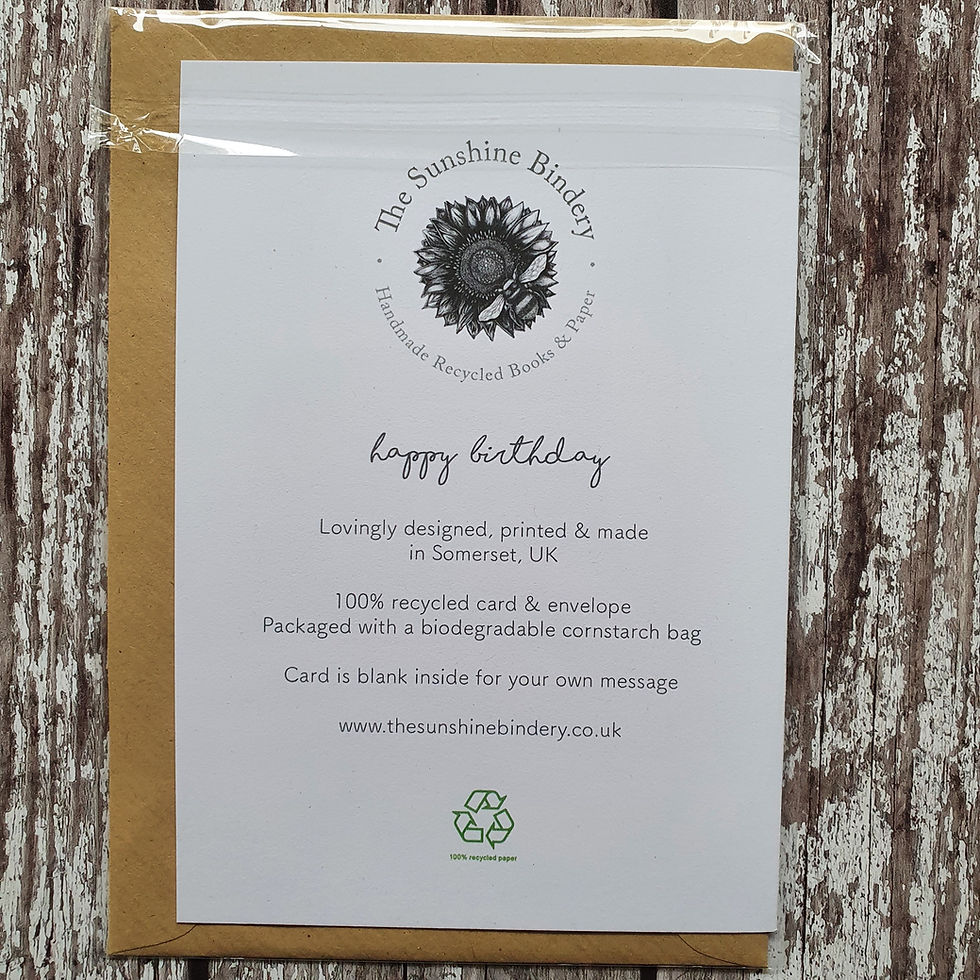 Thumbnail: 'Happy Birthday' card - The Sunshine Bindery