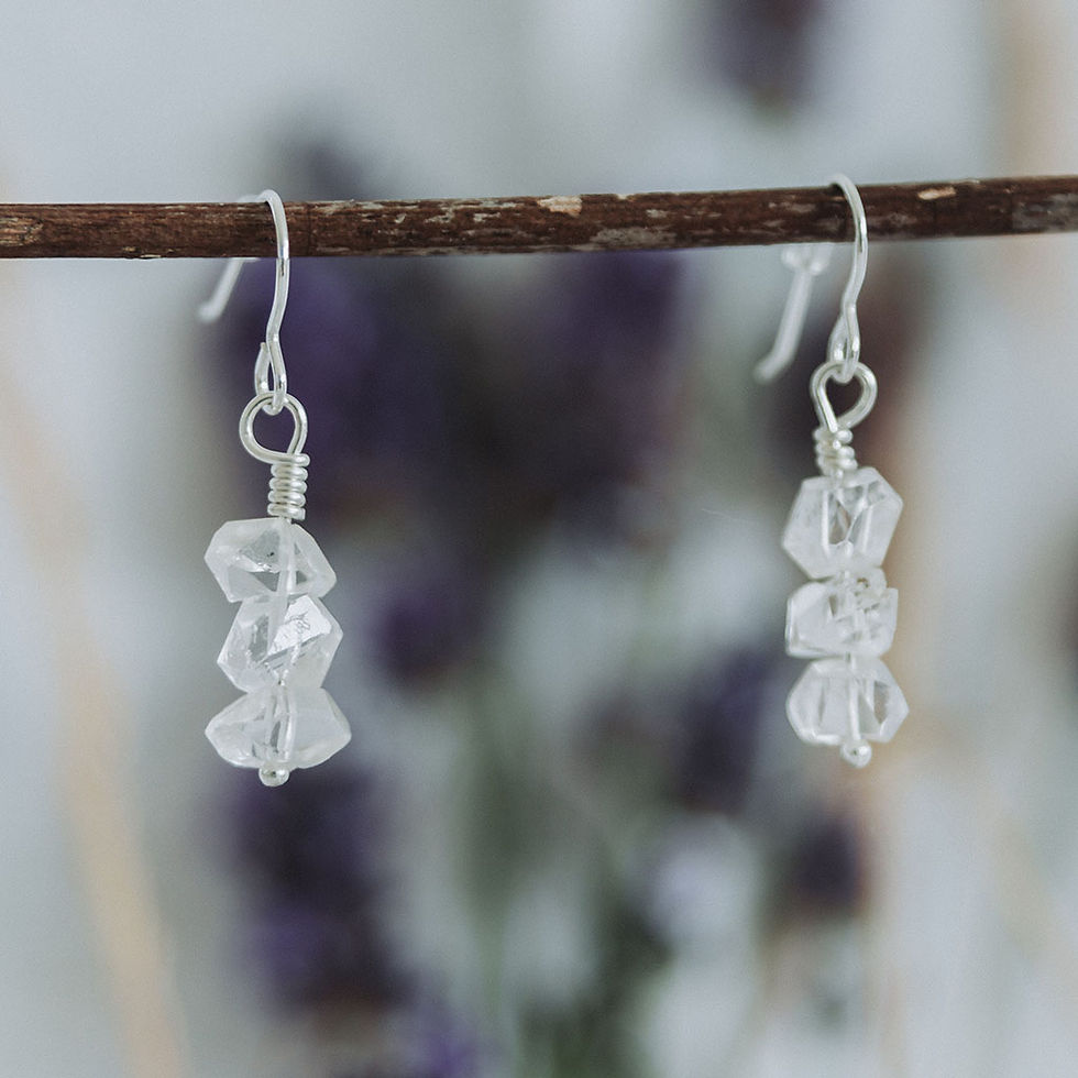 Thumbnail: Herkimer diamond icicle dangles