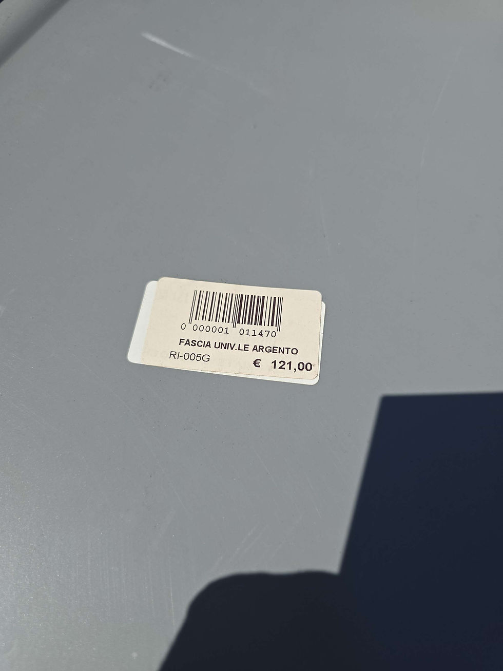 Miniatura: Fascia universale argento