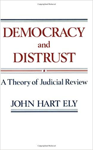 Capa de Democracy and Distrust, de John Hart Ely