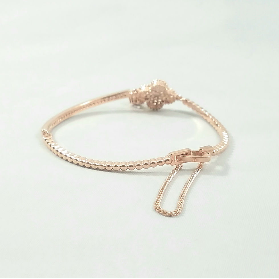 Thumbnail: Lucky Clover Bracelet Rosegold