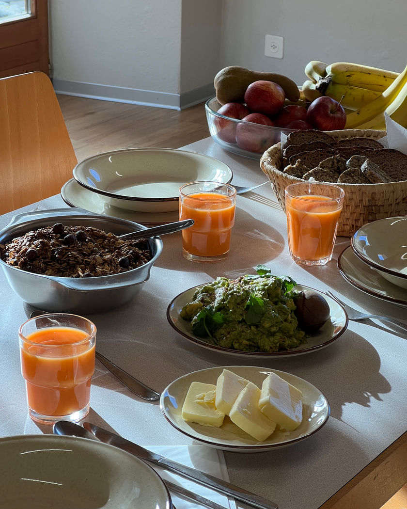 A table set for a private dinner