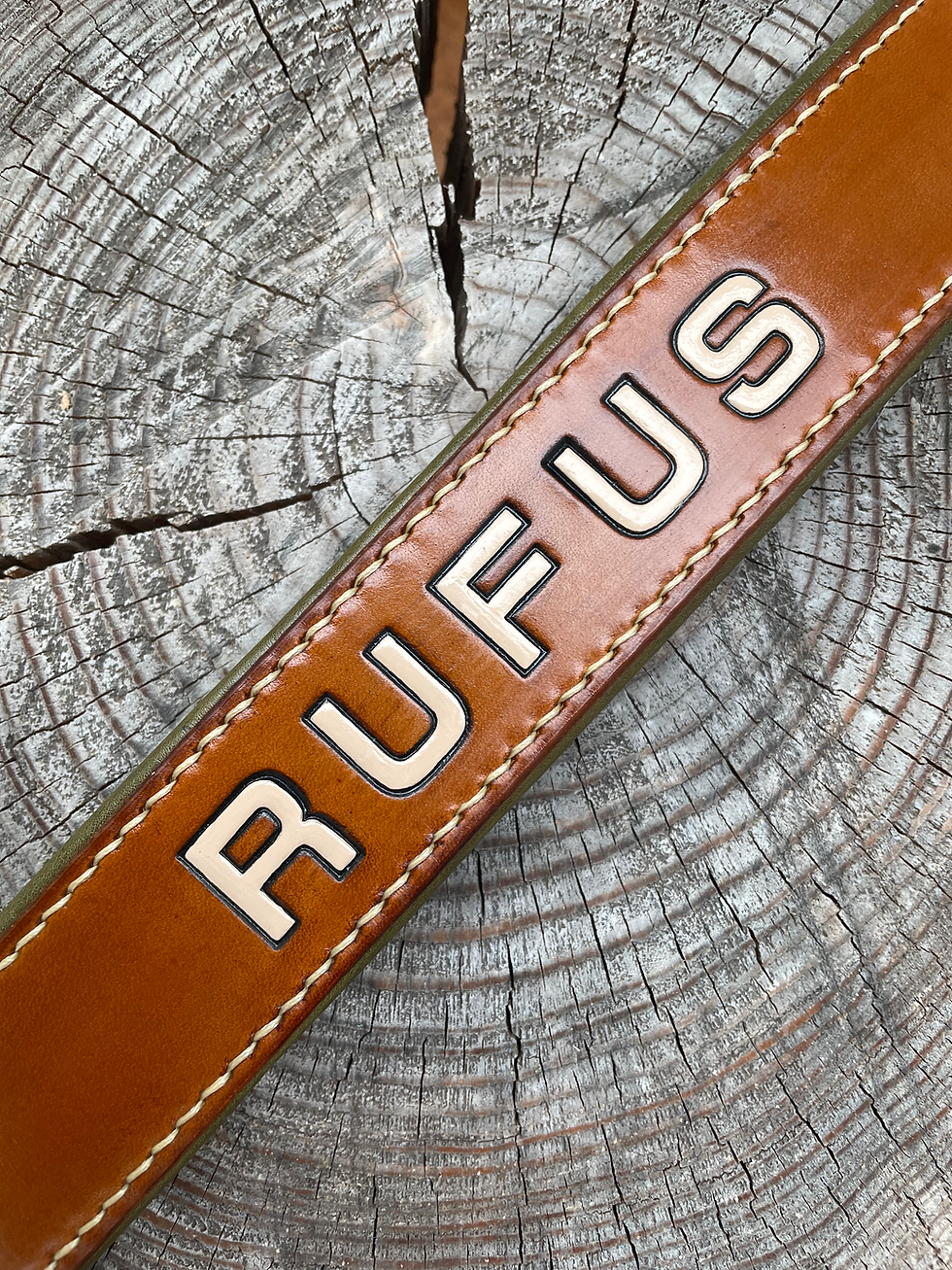 Obojek 4cm, se jménem, podšitý