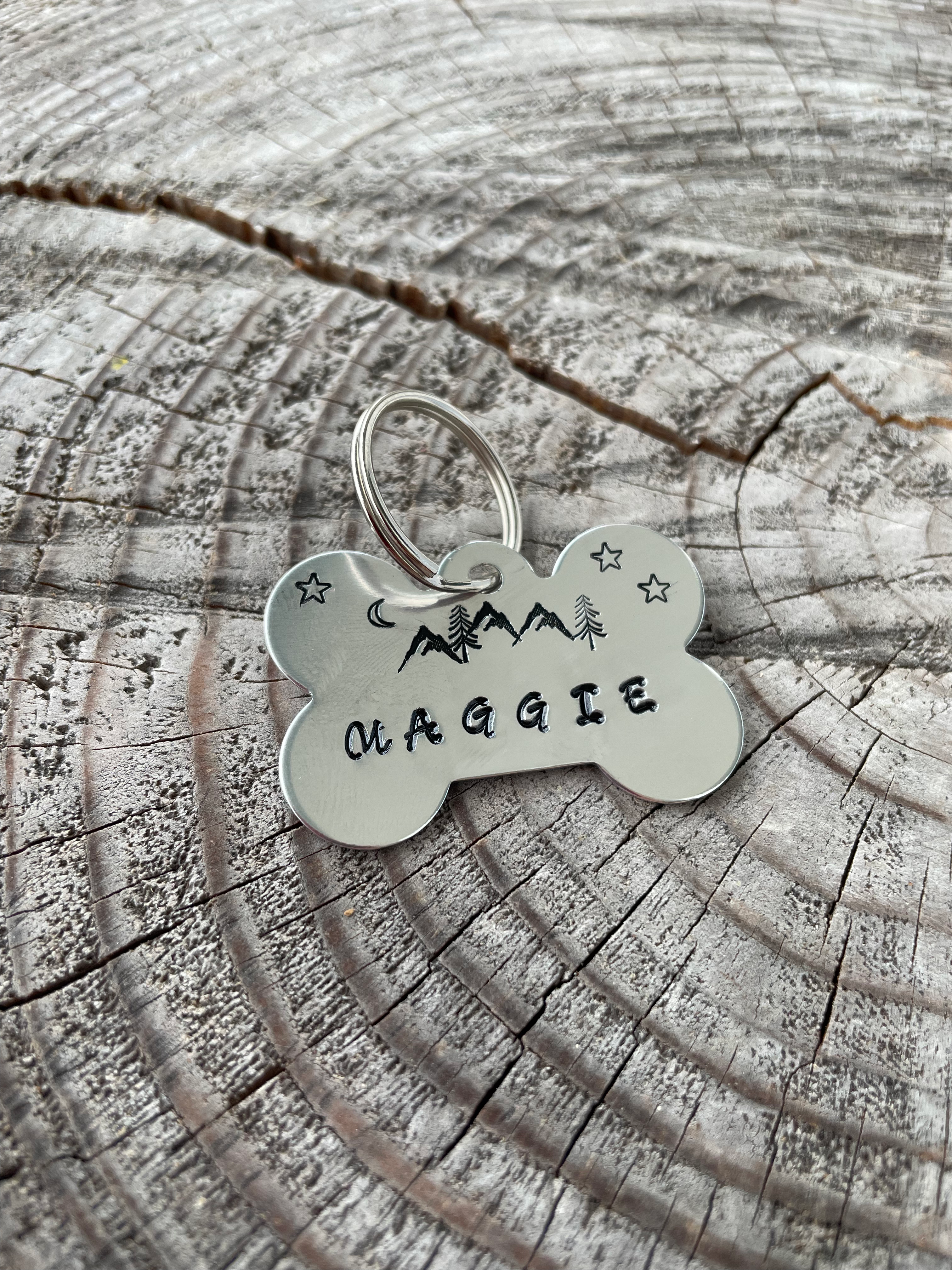 Známka kostička, kovová