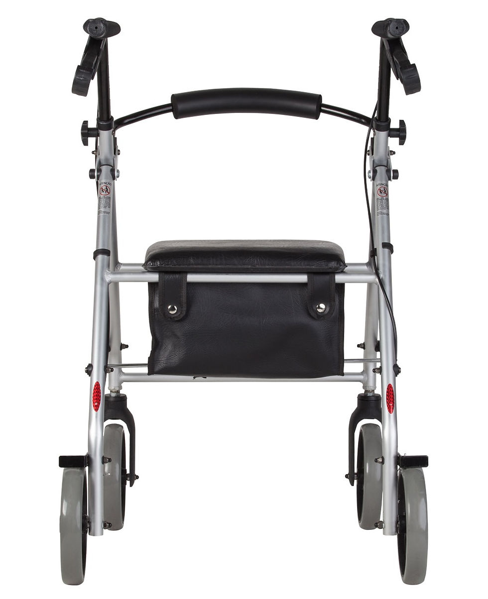 Miniatura: Andador Dobrável com Rodas, Assento e Cesta BC1555 -Mercur