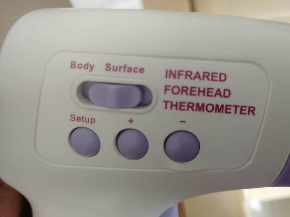 Thumbnail: Infrared Thermometer contactless +50 free masks and faceshield