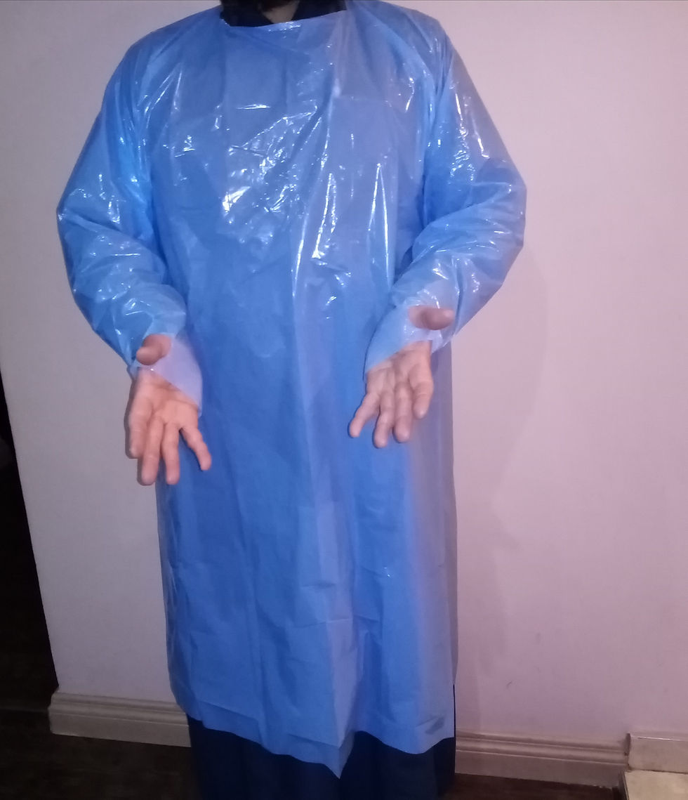 Thumbnail: Full Body Plastic Apron with Full Sleeves