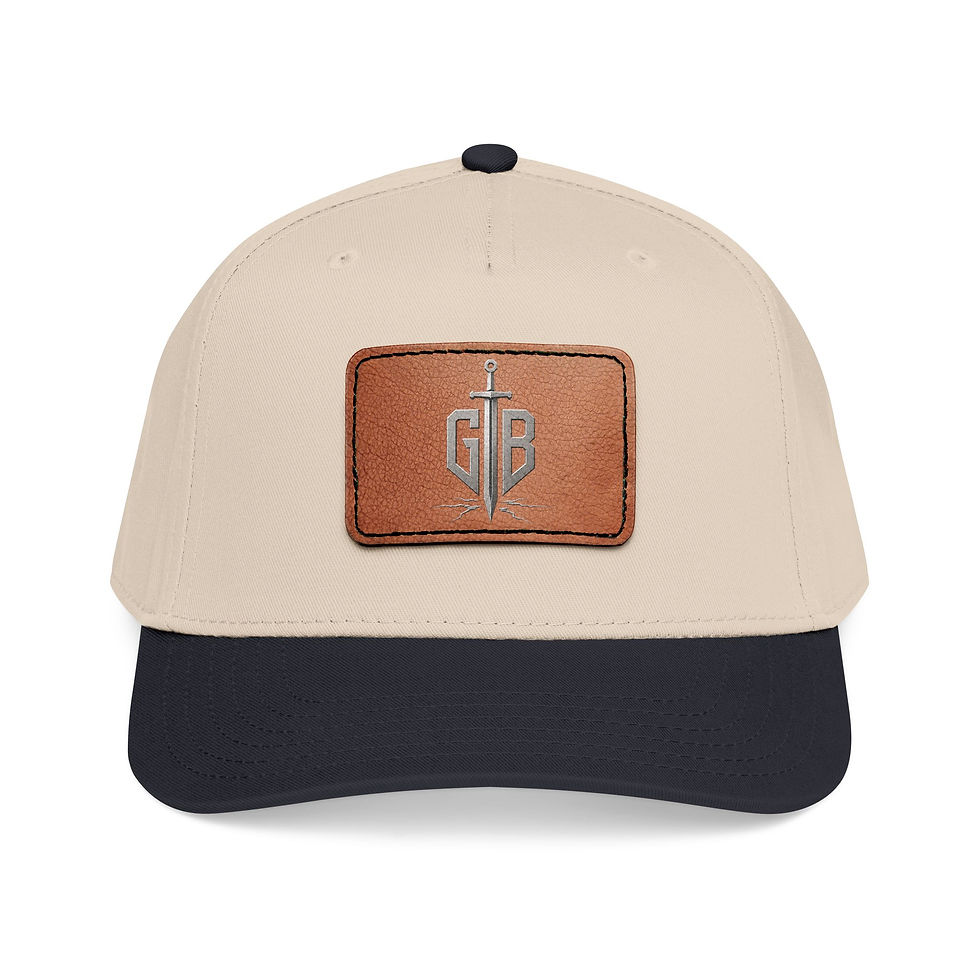 Thumbnail: GB Logo - Leather Patch Baseball Cap