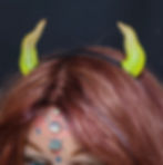 Thumbnail:  Blacklight reactive Horn headbands