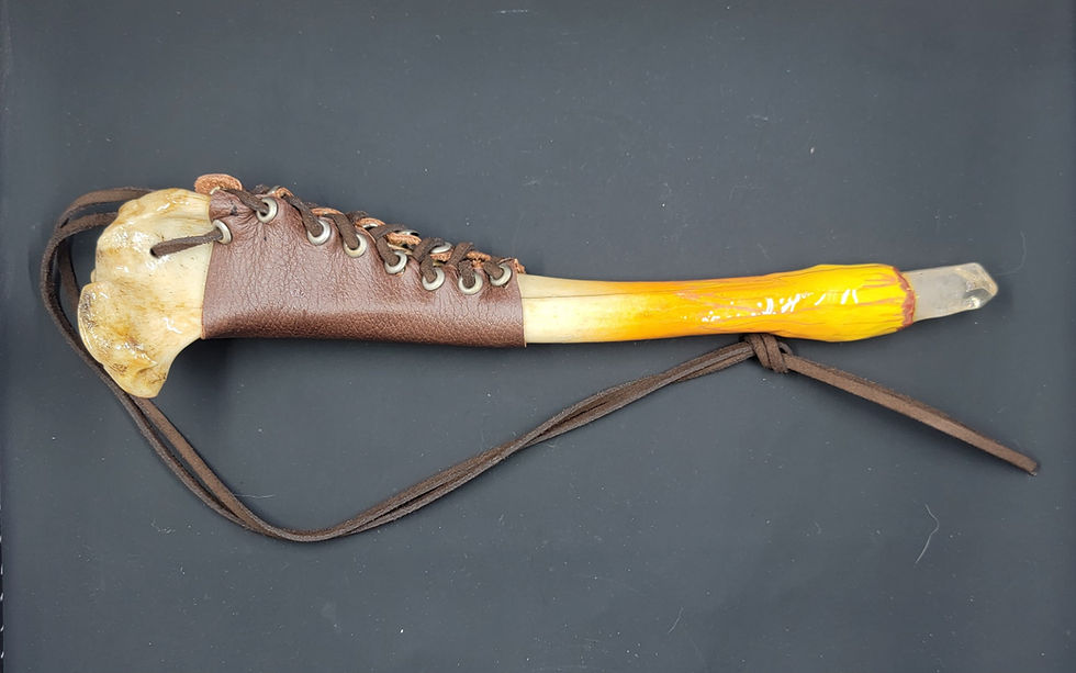 Bone and Quartz wand