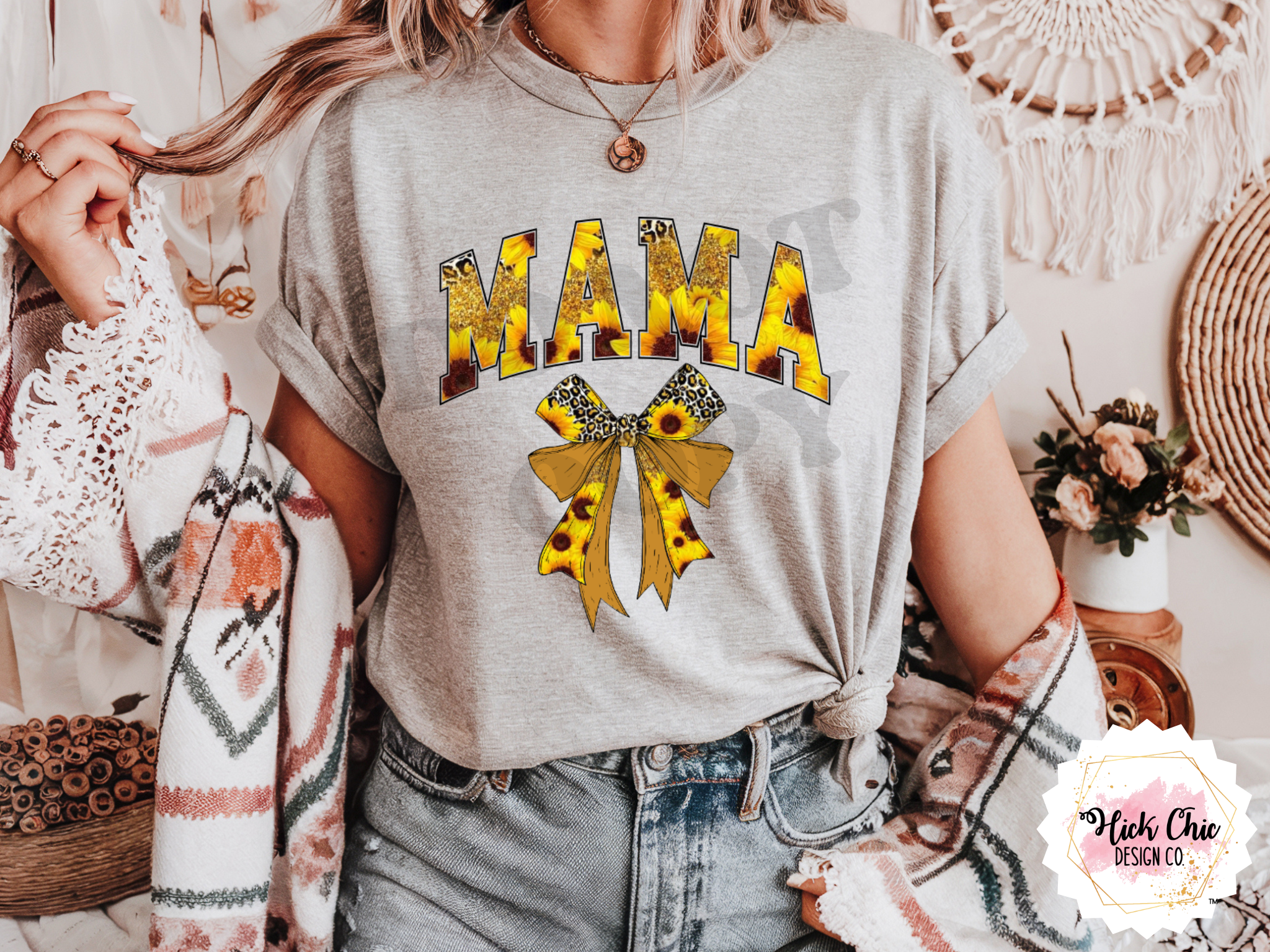 Sunflower Mama DTF Transfer Print