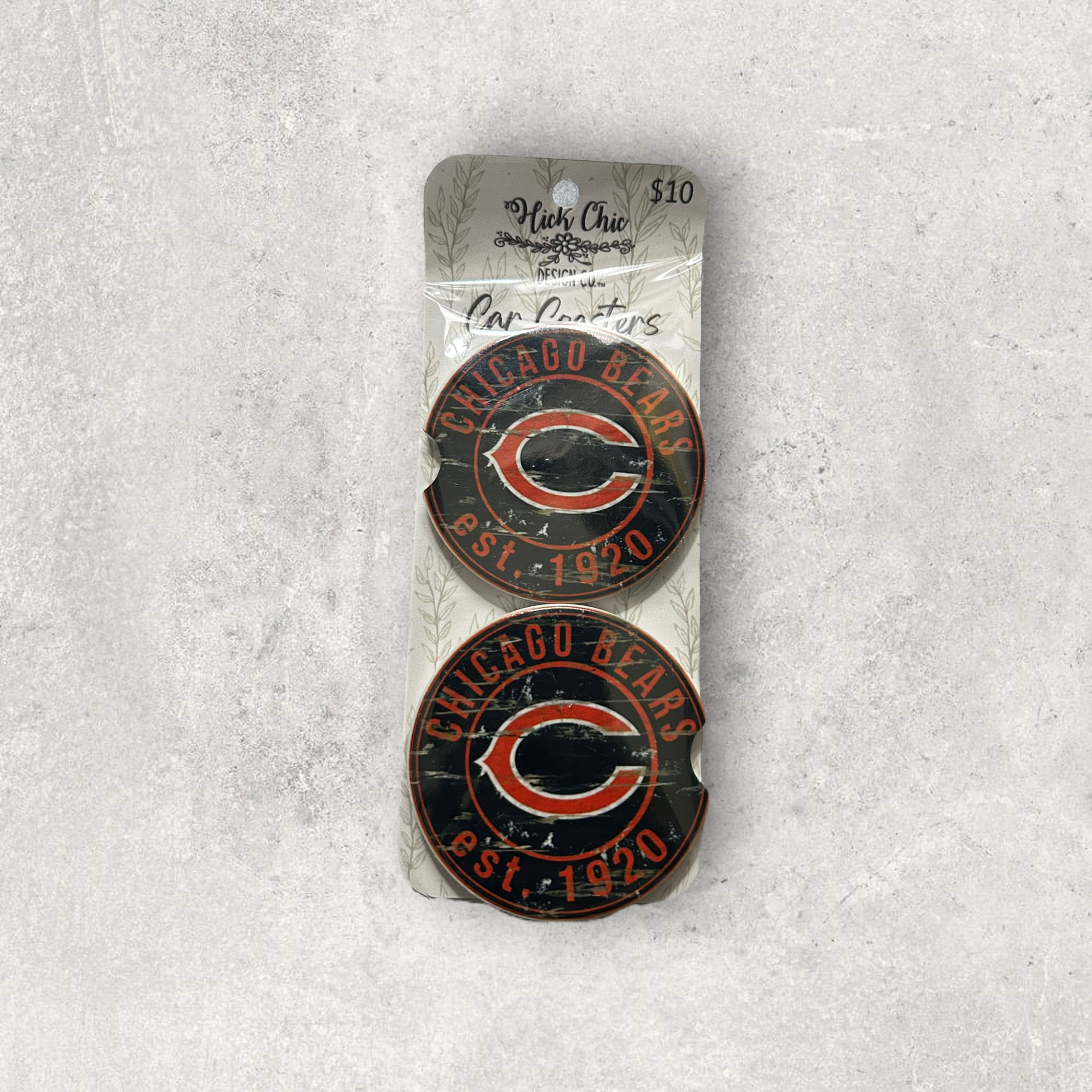 Chicago Bears Car Coaster Pack