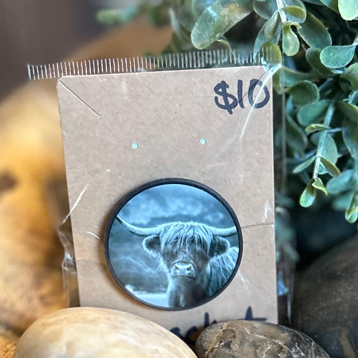 Highland Cow Phone Grip