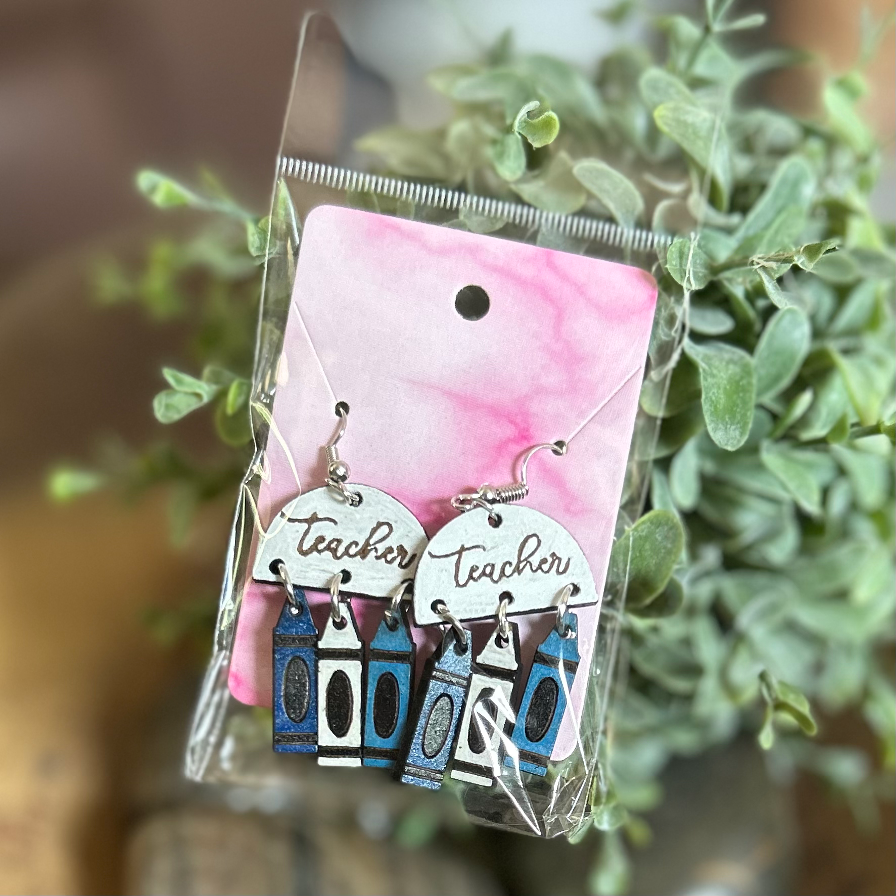 Teacher Crayon Earrings