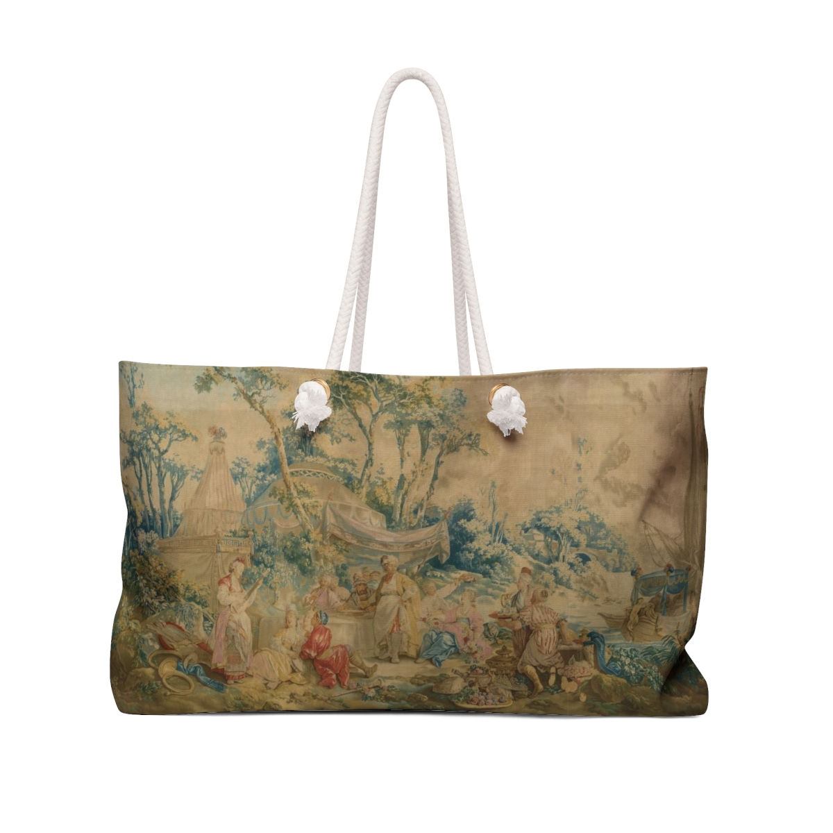 Faded French Tapestry Weekender Bag