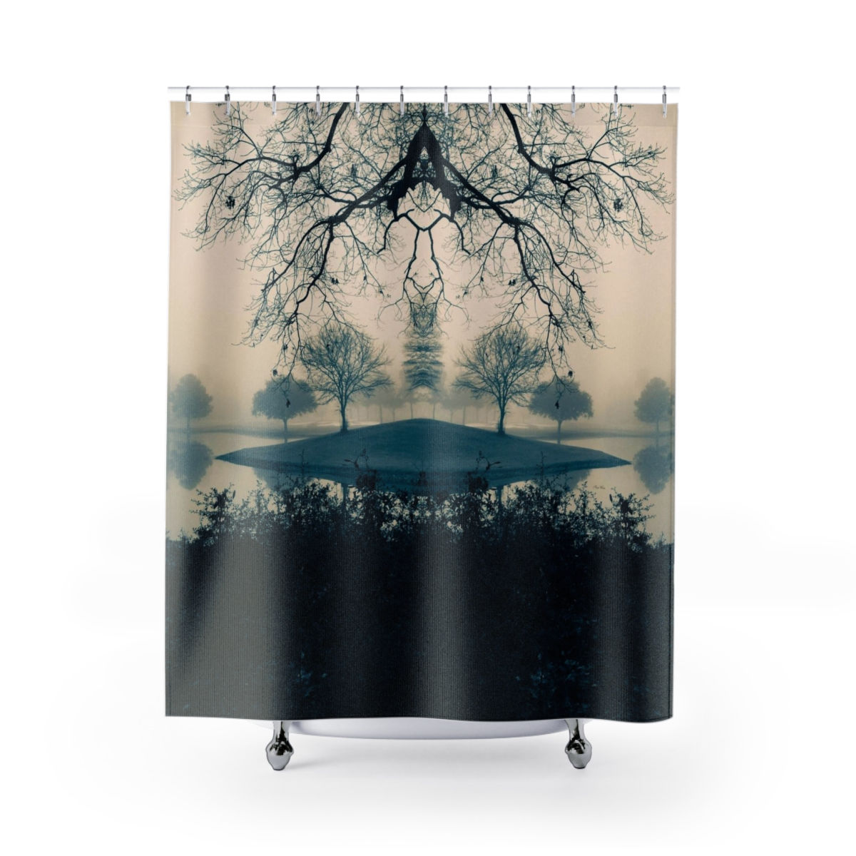 Cyano Island - Award Wining Photographer Shower Curtain