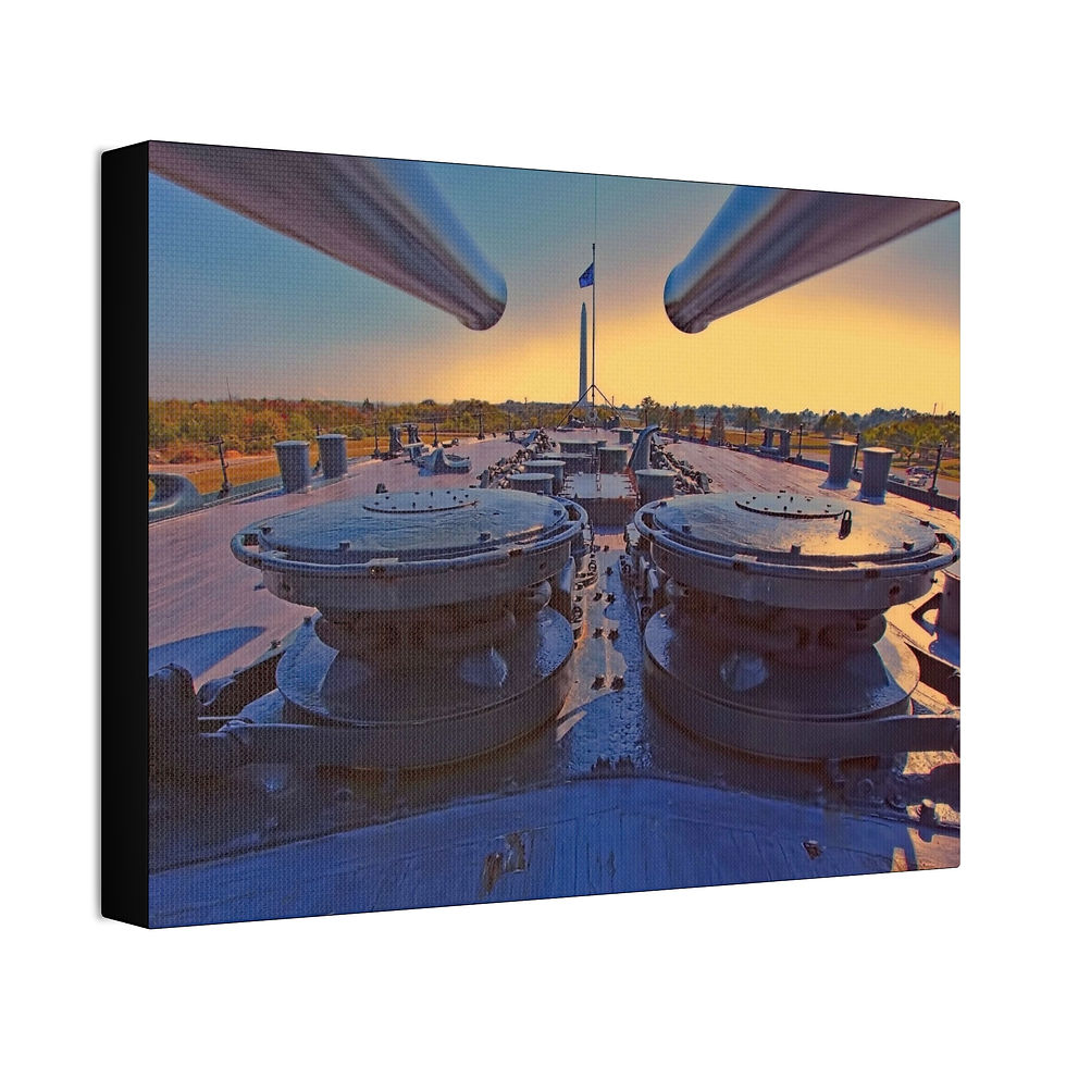 Thumbnail: Battleship Deck Canvas Print — Wall Art, Stretched 1.5'' (7 sizes)