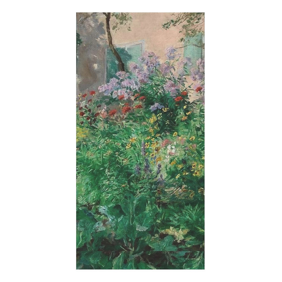 Thumbnail: Garden and French House w Shutters Mink-Cotton Towel