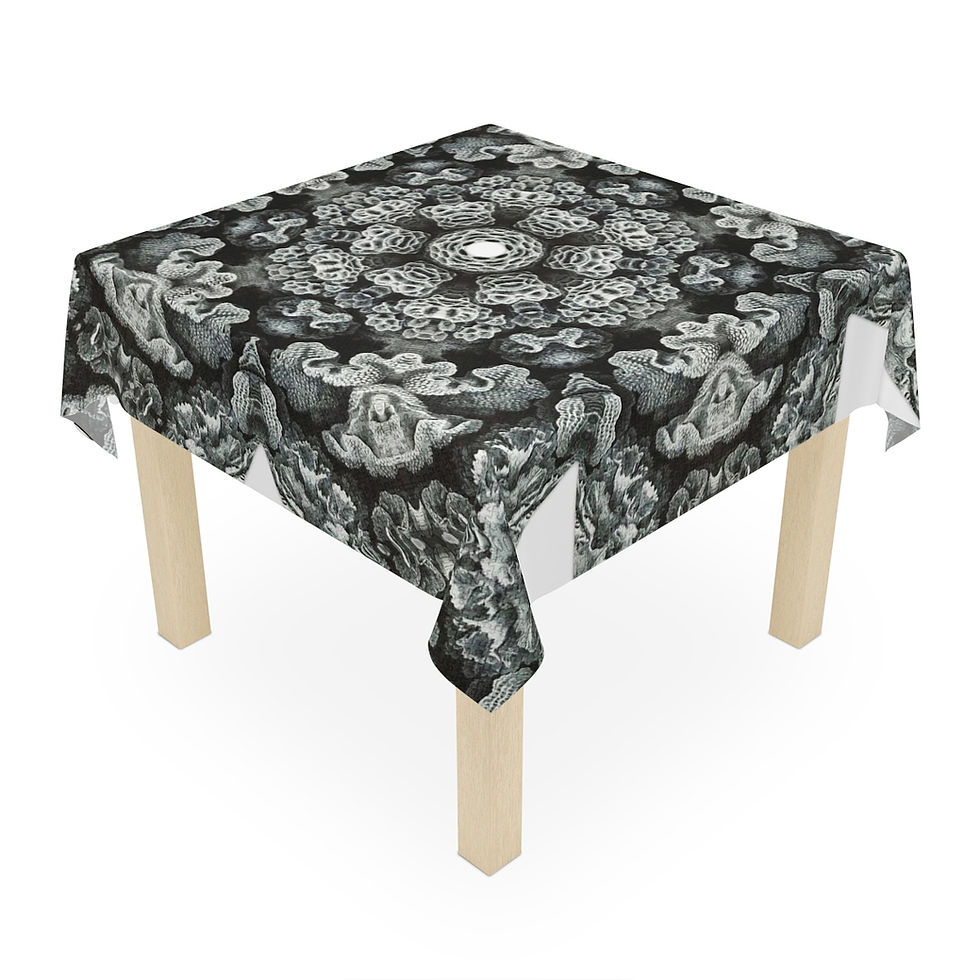 Thumbnail: Black & White Coral Table Cloth