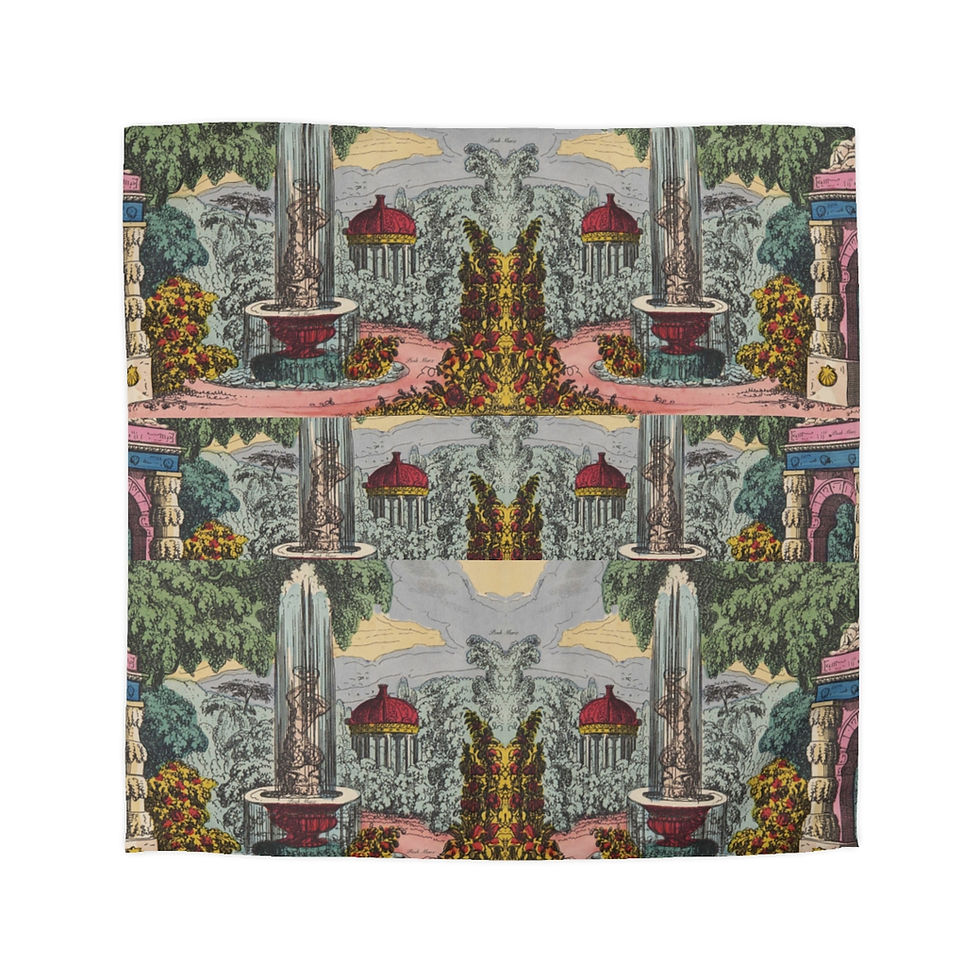 Thumbnail: Garden Fountain Microfiber Duvet Cover  (2 variants)