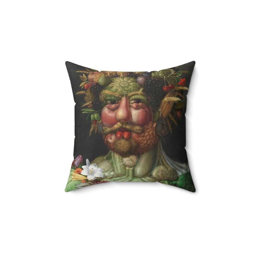 Thumbnail: Eat Your Veggies Spun Polyester Square Pillow (4 sizes)