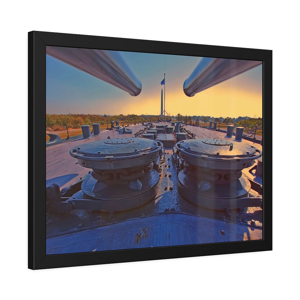 Thumbnail: Nautical Battleship Deck Framed Photo Wall Art (7 variants)