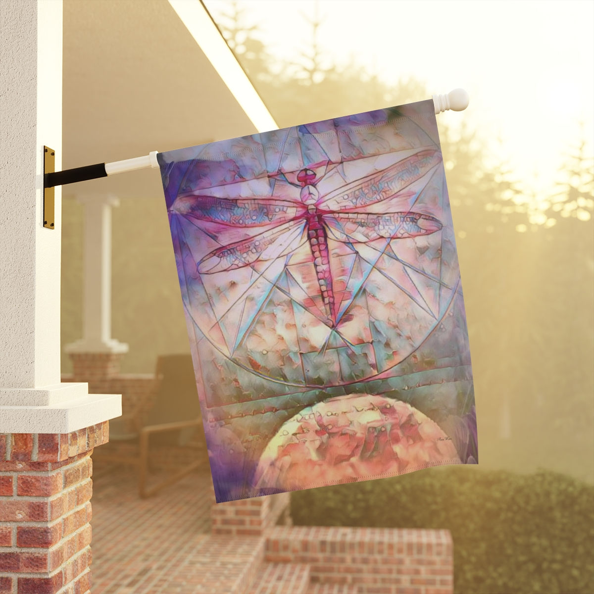 Dragonfly Moon Garden & House Banner