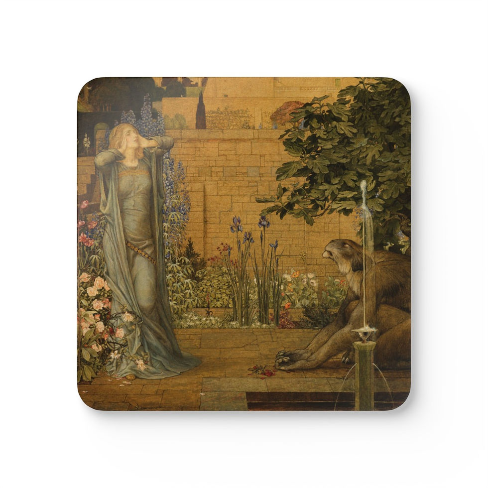 Beauty and the Beast Corkwood Coaster Set (4)