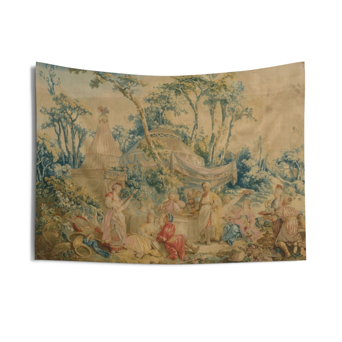 Faded French Tapestry v 2.0 Indoor Wall Tapestries