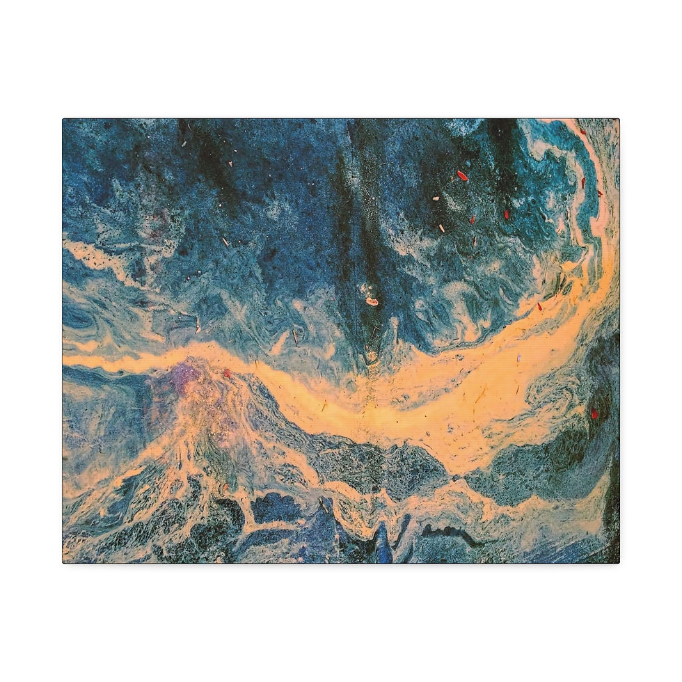 Thumbnail: Pollen Ocean Wave Canvas (7 sizes)
