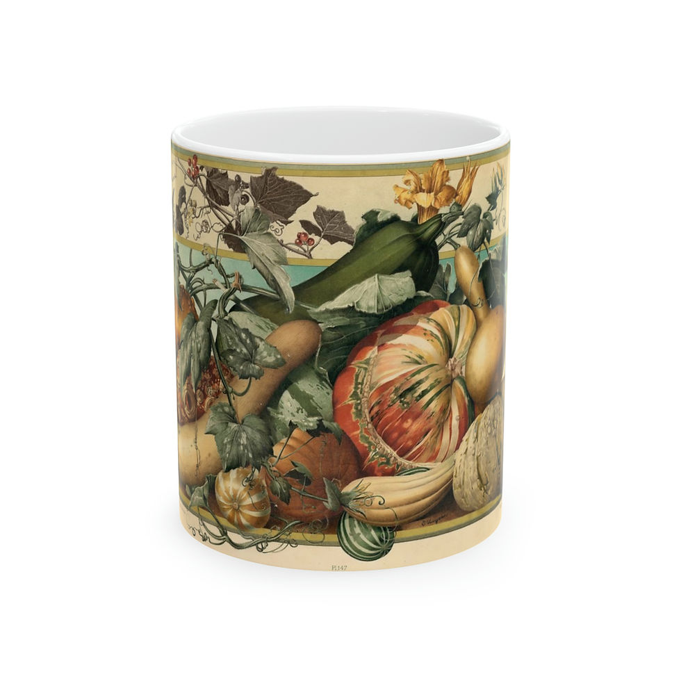 Fall Winter Squash Ceramic Mug 11oz