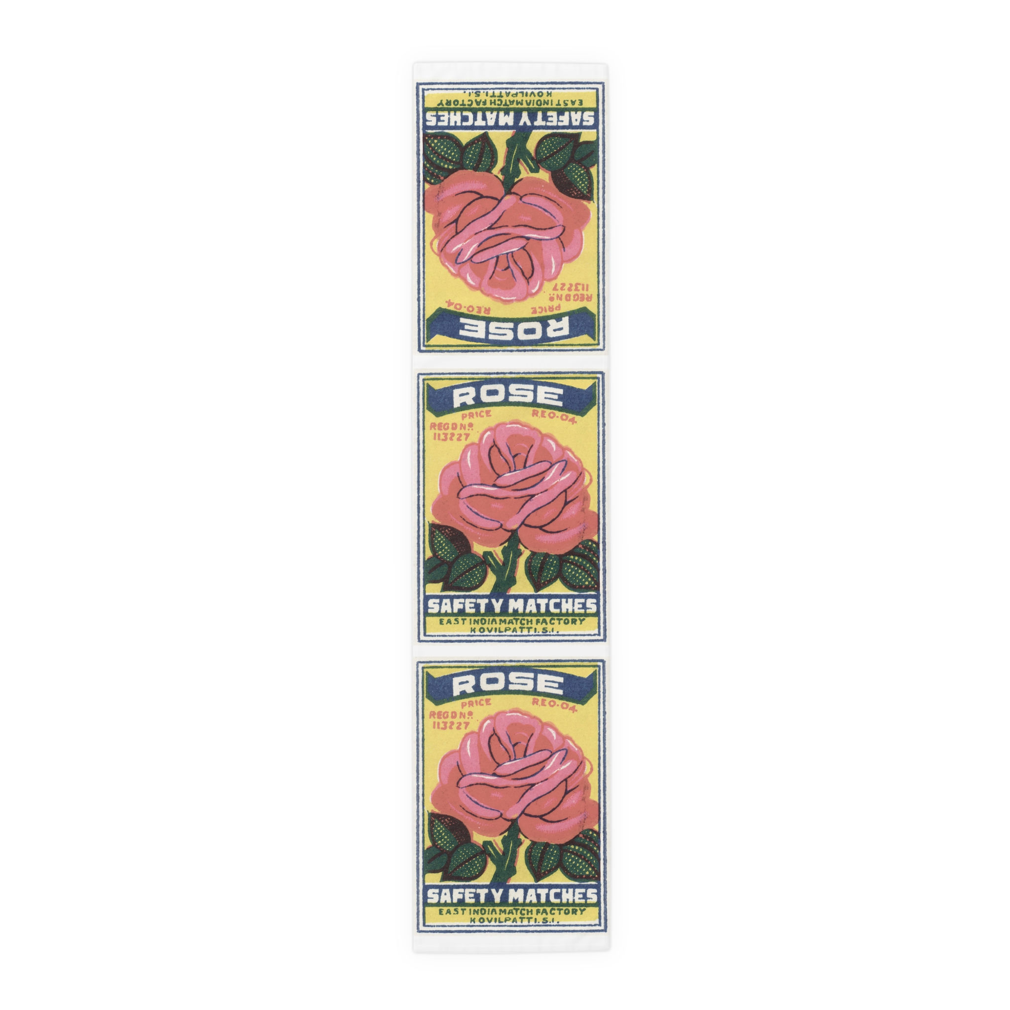 Rose Safety Matches Table Runner (Cotton or Poly, Your Choice) 2 variants