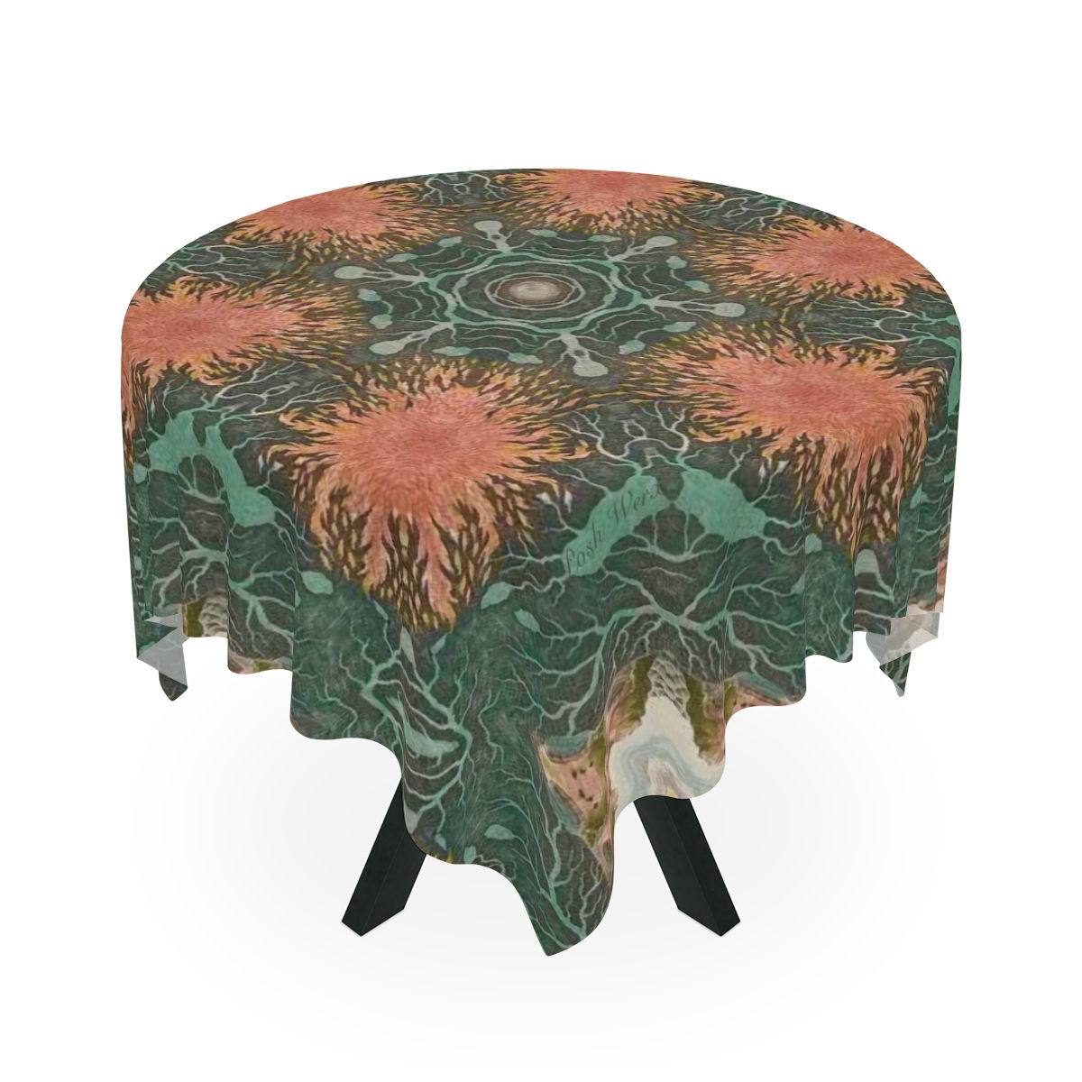 Coral Tidal Pool Table Cloth