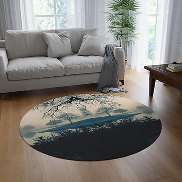 Cyano Island Round Rug