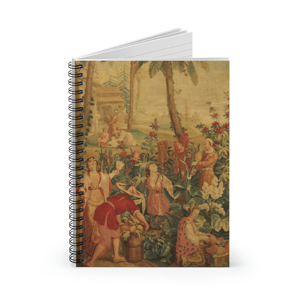 French Tapestry Spiral Notebook - Ruled Line