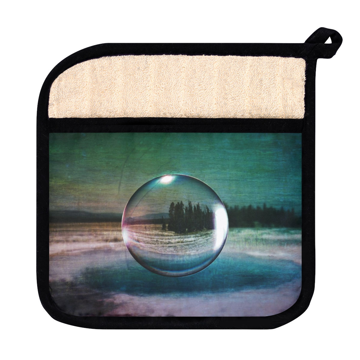 Forest Orb Pot Holder with Pocket