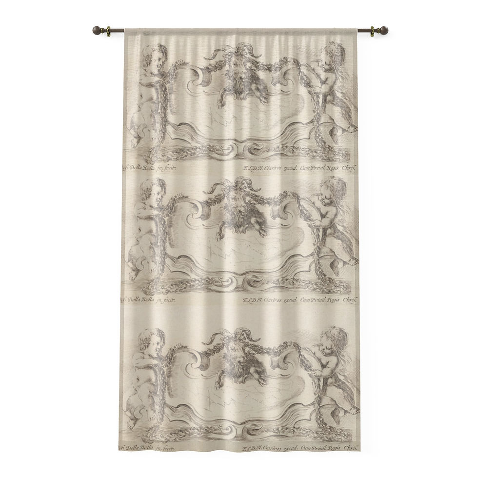 Thumbnail: Cherub Window Curtain Sheer